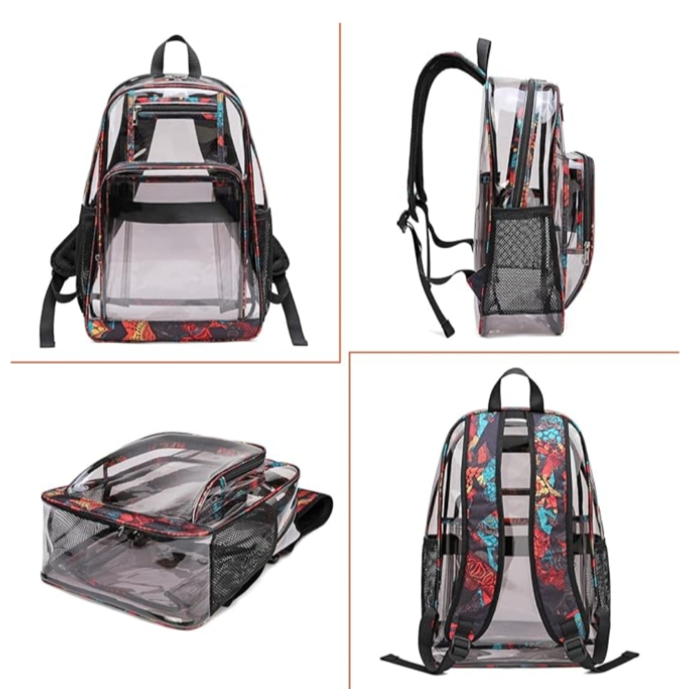 AUOBAG Transparent Multicolor Backpack - Picture 6 of 6